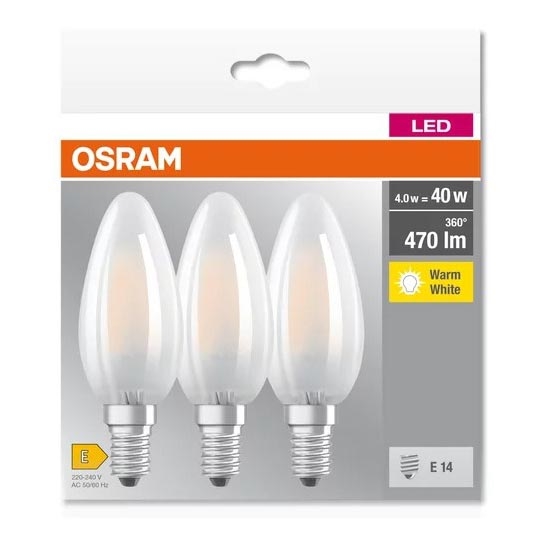 SET 3x LED Lamp B40 E14/4W/230V 2700K - Osram