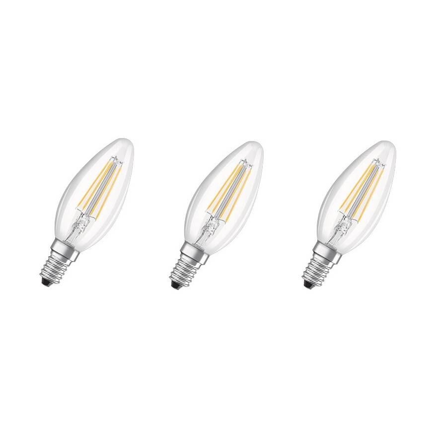 SET 3x LED Lamp BASE VINTAGE B40 E14/4W/230V 4000K – Osram