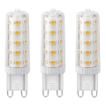 SET 3x LED Lamp ECOLINE G9/4,5W/230V 3000K - Brilagi