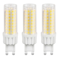 SET 3x LED Lamp ECOLINE G9/7W/230V 3000K - Brilagi