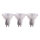 SET 3x LED Lamp GU10/4,5W/230V 4000K