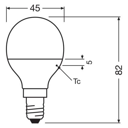 SET 3x LED Lamp P45 E14/4,9W/230V 3000K - Osram