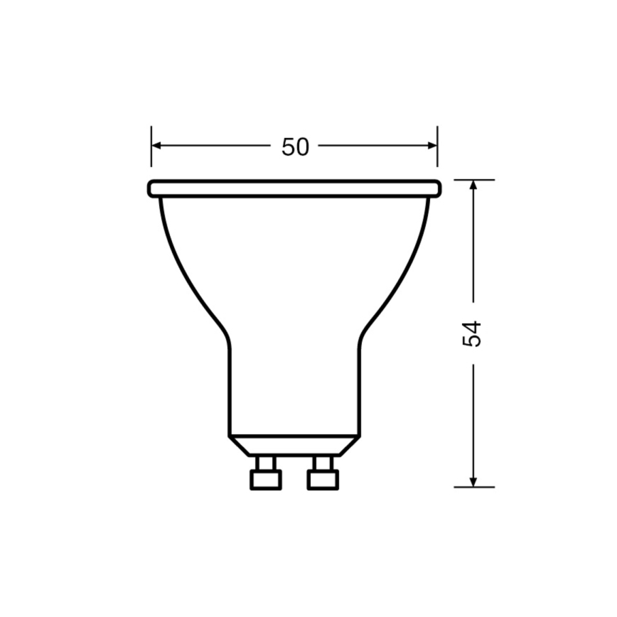 SET 3x LED Lamp PAR16 GU10/2,8W/230V 2700K 120° - Osram