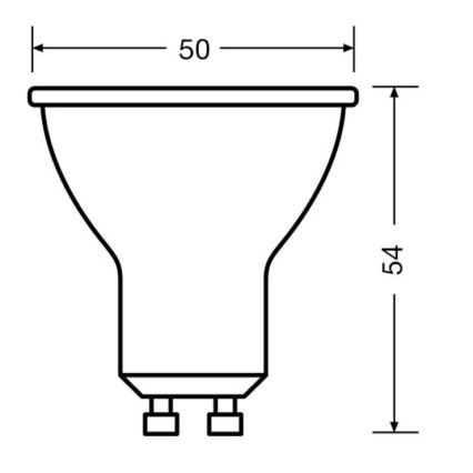 SET 3x LED Lamp PAR16 GU10/6,9W/230V 2700K 36° - Osram