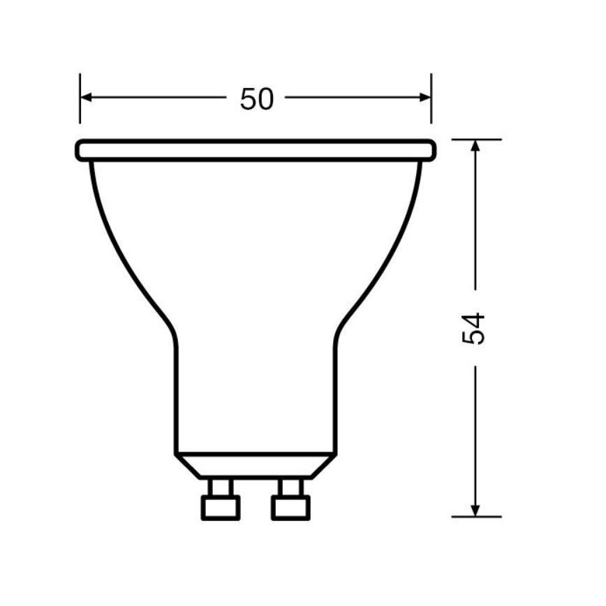 SET 3x LED Lamp PAR16 GU10/6,9W/230V 2700K 36° - Osram