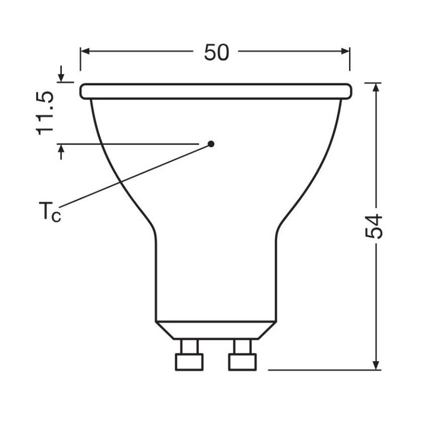 SET 3x LED Lamp PAR16 GU10/6,9W/230V 6500K - Osram