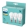 SET 3x LED Lamp Philips A60 E27/10W/230V 2700K