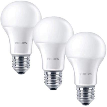 SET 3x LED Lamp Philips E27/5,5W/230V 2700K