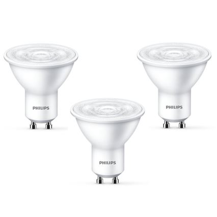 SET 3x LED Lamp Philips GU10/4,7W/230V 2700K