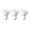 SET 3x LED Lamp Philips GU10/4,7W/230V 2700K