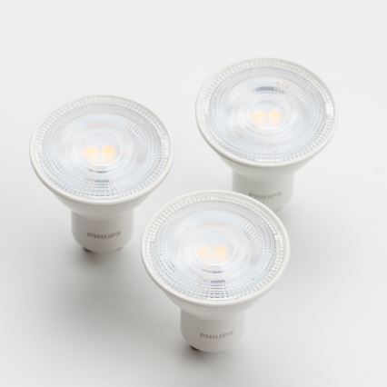 SET 3x LED Lamp Philips GU10/4,7W/230V 2700K