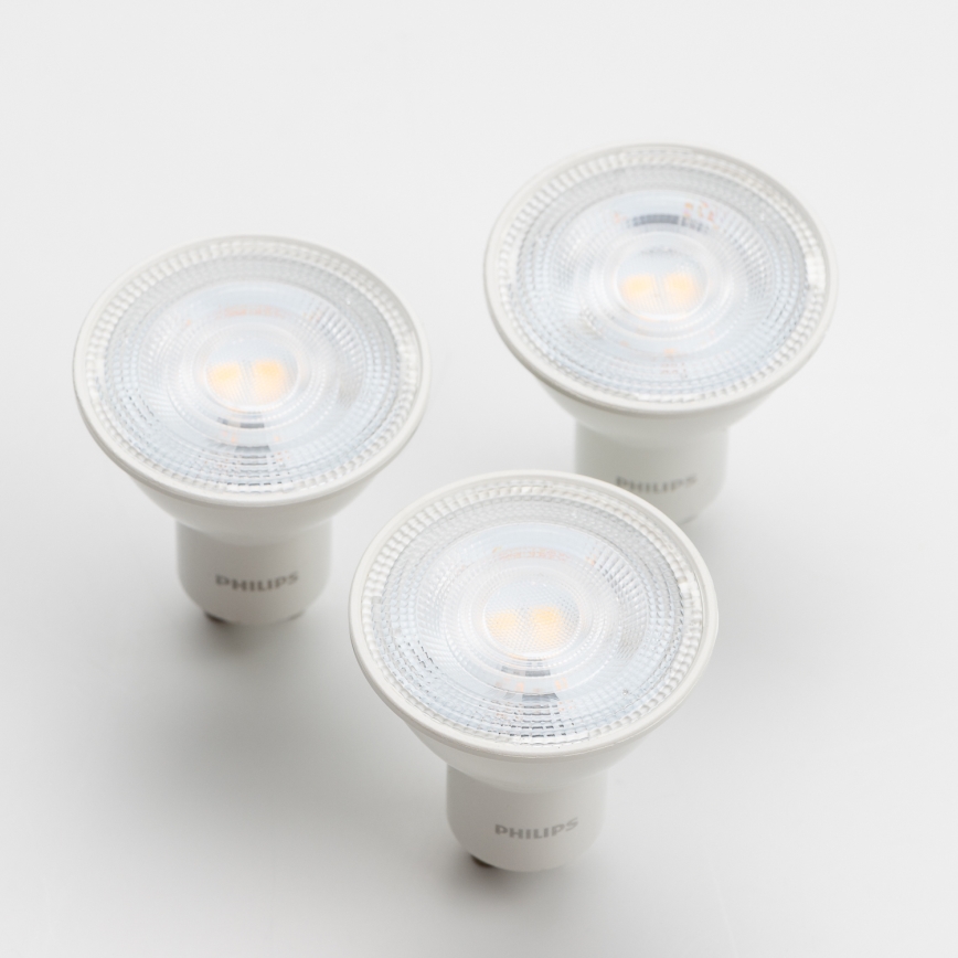SET 3x LED Lamp Philips GU10/4,7W/230V 2700K
