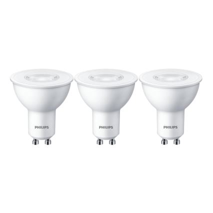 SET 3x LED Lamp Philips GU10/4,7W/230V 2700K