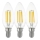 SET 3x LED Lamp VINTAGE C35 E14/4W/230V 2700K - Eglo 12811