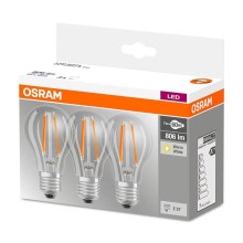 SET 3x LED Lamp VINTAGE E27/7W/230V 2700K - Osram