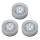 SET 3x LED Oriëntatie Lamp met Aanraak Besturing 1xLED/2W/4,5V zilver