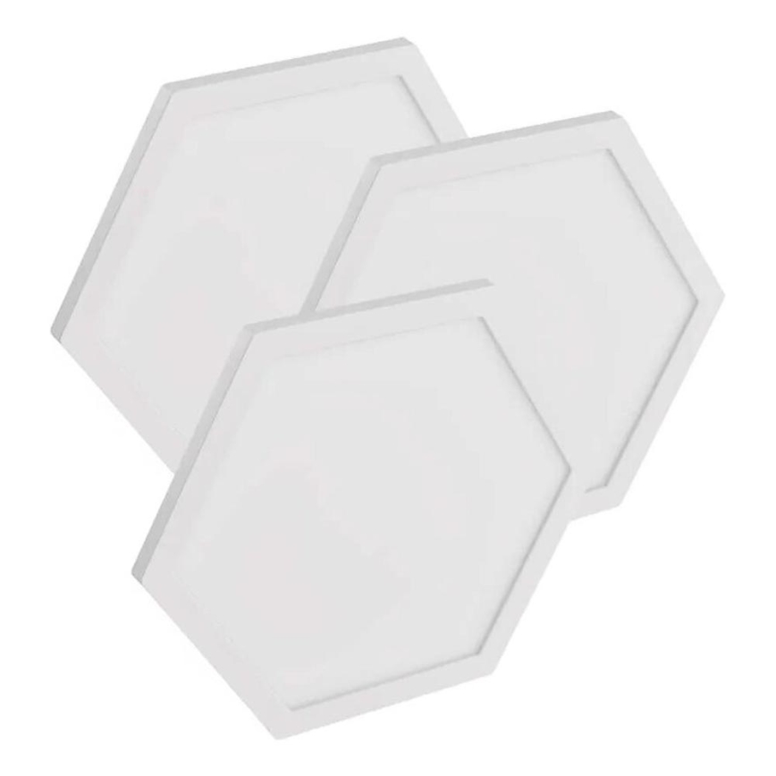 SET 3x LED RGBIC+CCT Dimbaar lichtpaneel - verlenging 3xLED/1,8W/230V Wi-Fi Tuya