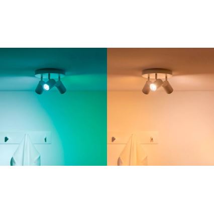 SET 3x LED RGBW dimbare lamp PAR16 GU10/4,7W/230V 2200-6500K Wi-Fi - WiZ