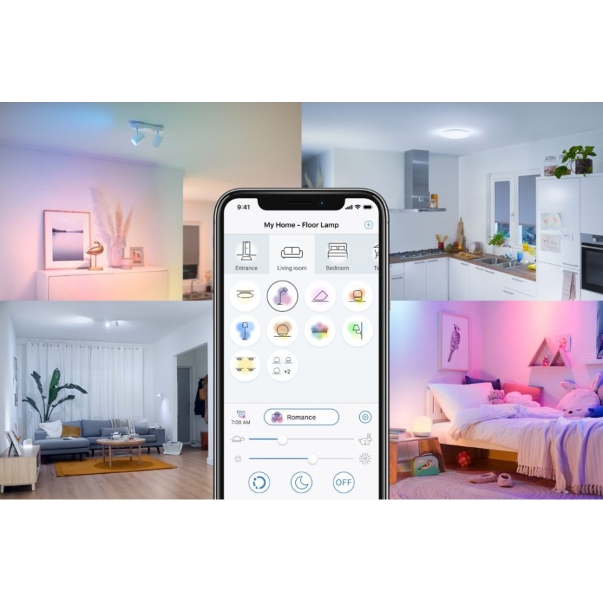 SET 3x LED RGBW dimbare lamp PAR16 GU10/4,7W/230V 2200-6500K Wi-Fi - WiZ
