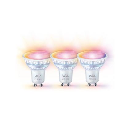 SET 3x LED RGBW dimbare lamp PAR16 GU10/4,7W/230V 2200-6500K Wi-Fi - WiZ