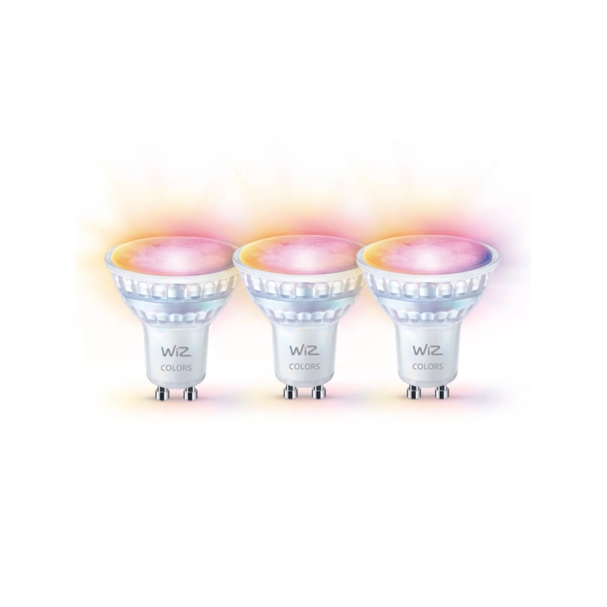 SET 3x LED RGBW dimbare lamp PAR16 GU10/4,7W/230V 2200-6500K Wi-Fi - WiZ