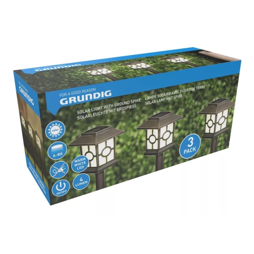 SET 3x LED Solar lamp LED/1,2V