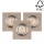 SET 3x LED Suspended lamp VITAR 1xGU10/5W/230V beton - FSC gecertificeerd