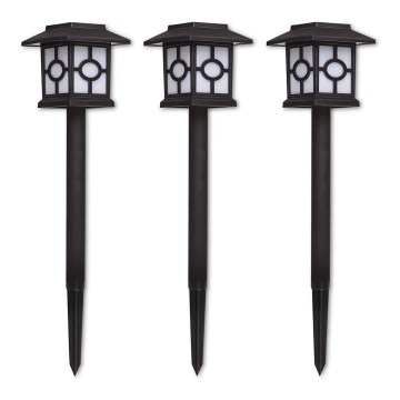 SET 3x LED Zonne-energie lamp LED/1,2V 600 mAh