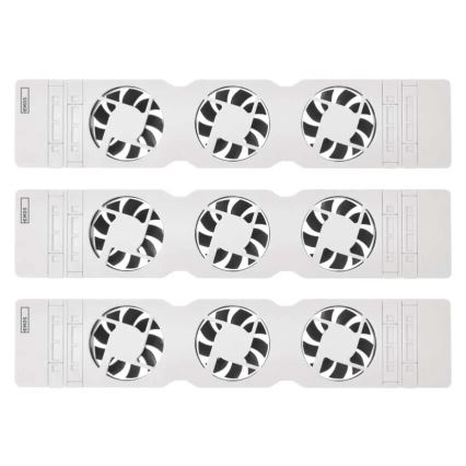 SET 3x Radiatorventilator 5/230V wit