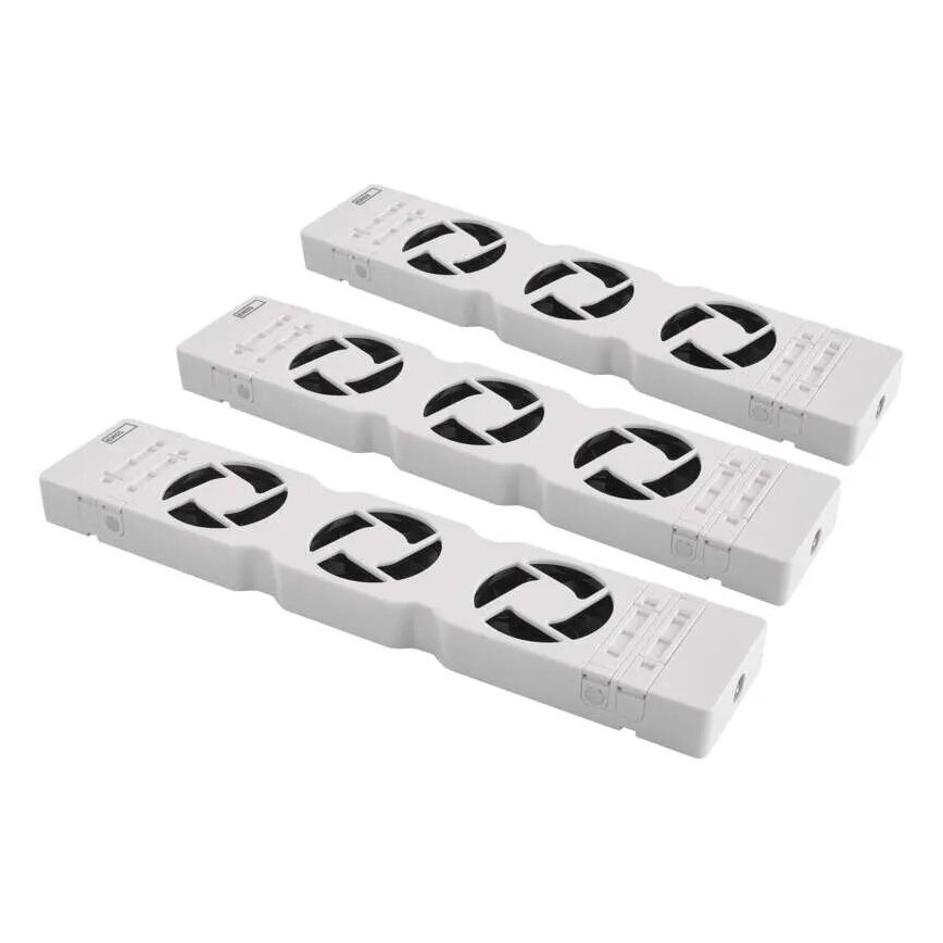 SET 3x Radiatorventilator 5/230V wit