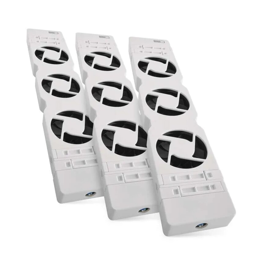 SET 3x Radiatorventilator 5/230V wit