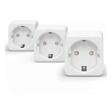 SET 3x Slim stopcontact Philips Hue Smart plug EU SCHUKO