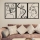 SET 3x wand decoratie 109x50 cm liefde metaal