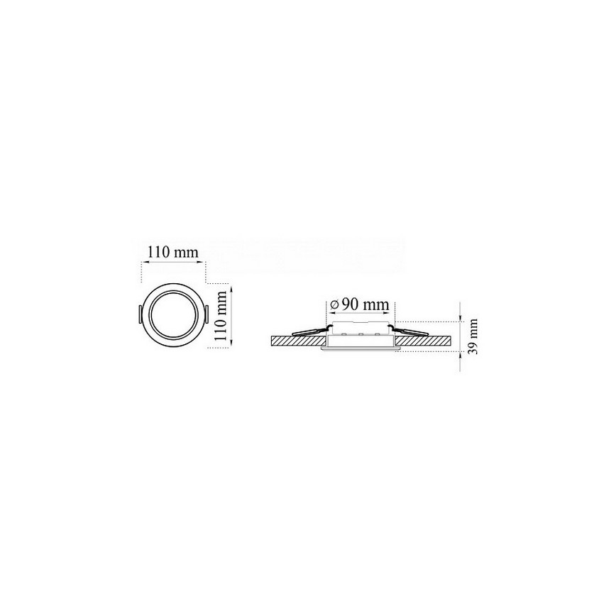 SET 3xLED Badkamer inbouwspot MIRO LED/6W/230V IP44
