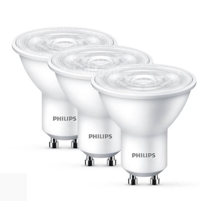 SET 3xLED Lamp Philips GU10/4,7W/230V 2700K