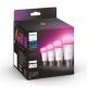SET 4x Dimbare LED Lamp Philips Hue White And Color Ambience E27/6,5W/230V 2000-6500K