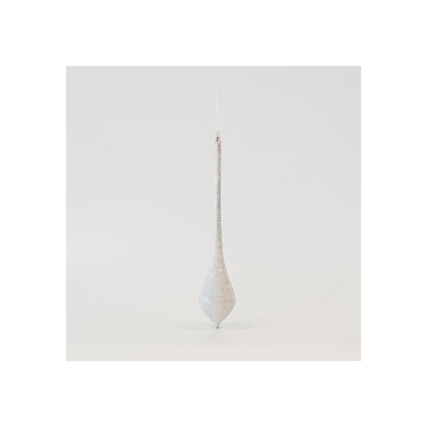 SET 4x Kerstboomversiering 30 cm wit