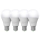 SET 4x LED Lamp ECOLINE A65 E27/15W/230V 4000K - Brilagi