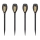 SET 4x LED Solar lamp 4xLED/3,6V 1xAAA IP44 100 mAh