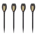 SET 4x LED Zonne-energie lamp 4xLED/3,6V 1xAAA IP44 100 mAh