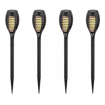 SET 4x LED Zonne-energie lamp 4xLED/3,6V 1xAAA IP44 100 mAh