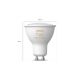 SET 4x Dimbare LED Lamp Philips Hue WHITE AMBIANCE GU10/5W/230V 2200-6500K