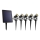 SET 5x LED Buitenlamp met een zonnepaneel LED/4000 mAh IP44