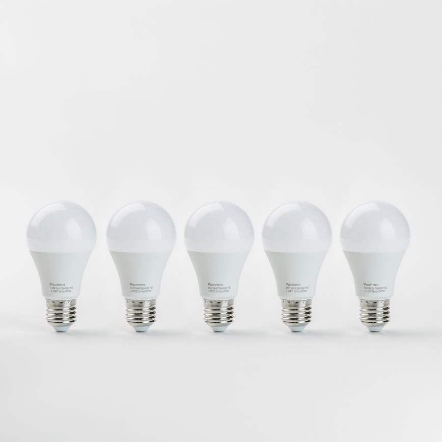 SET 5x LED Lamp A60 E27/9W/230V 2700K - Paulmann 28780