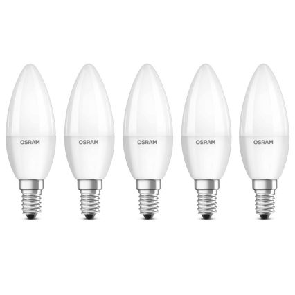 SET 5x LED lamp BASE B40 E14/4,9W/230V 2700K - Osram