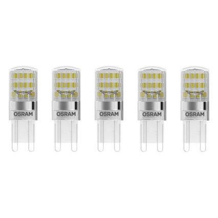SET 5x LED Lamp BASE G9/1,9W/230V 2700K - Osram