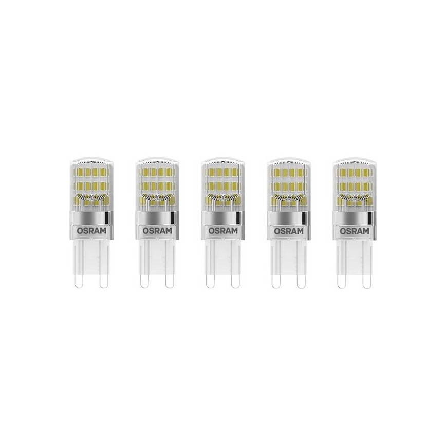 SET 5x LED Lamp BASE G9/1,9W/230V 2700K - Osram