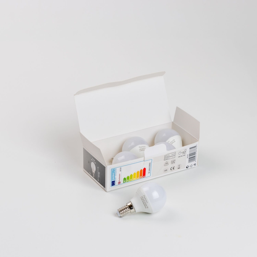 SET 5x LED Lamp P45 E14/5,5W/230V 2700K - Paulmann 28783
