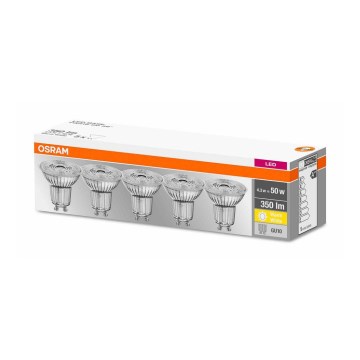 SET 5x LED Lamp GU10/4,3W/230V 2700K - Osram