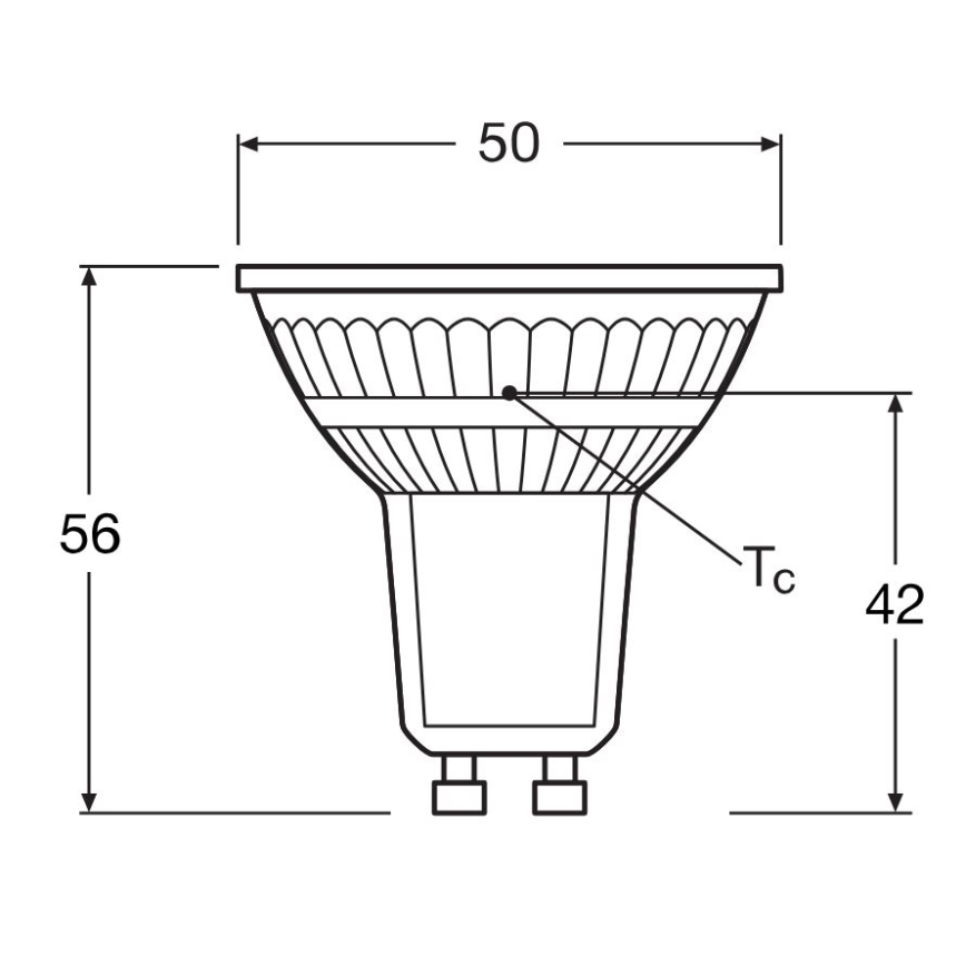 SET 5x LED Lamp PAR16 GU10/4,3W/230V 4000K 36° - Osram